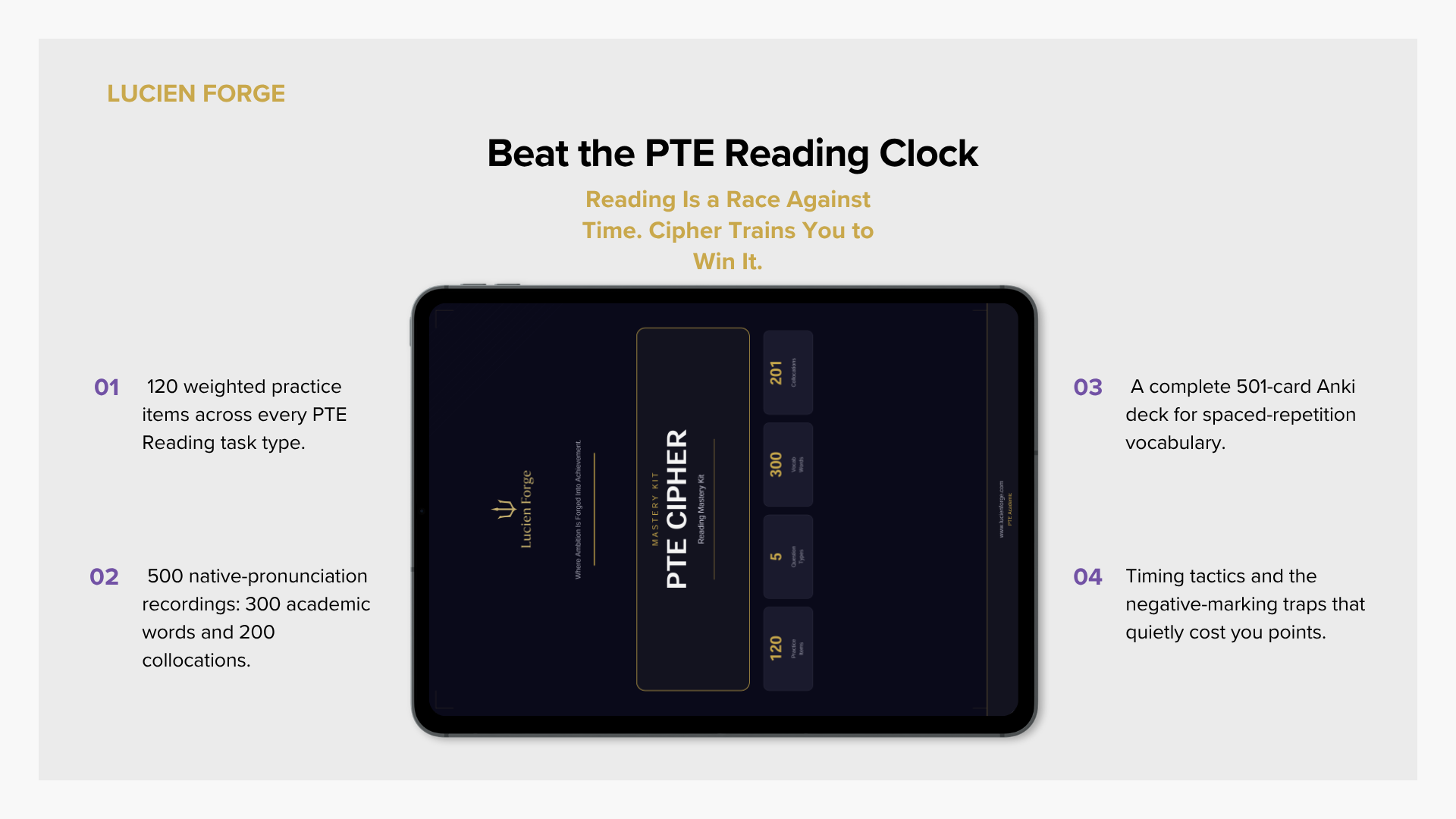 PTE Cipher - Reading Mastery Kit