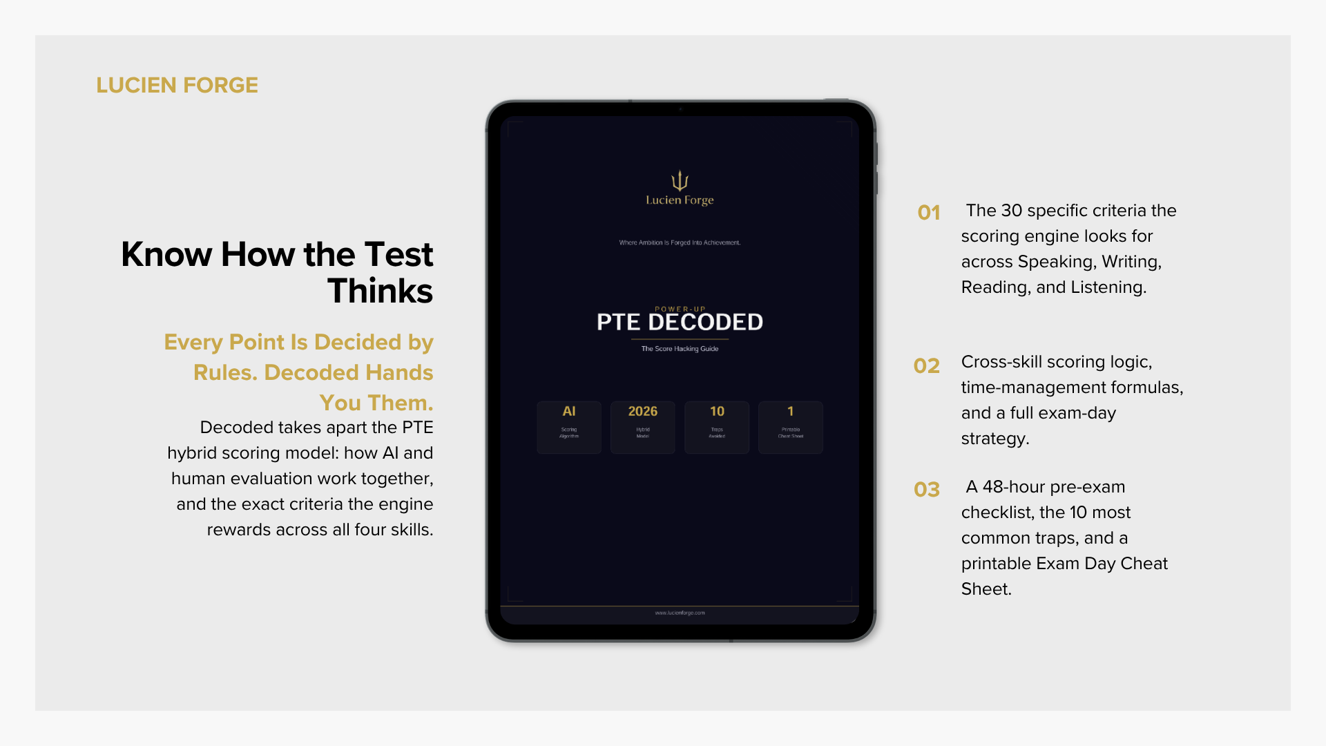 PTE Decoded - The Score Hacking Guide